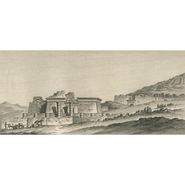 Early 19th Century Temple Ruins at Thebes with Architectural Plan, 1802, Paper For Sale - Image 5 of 11