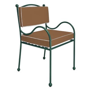 Panarea Armchair in Isola with Taupe & Cream Upholstery by Ceraudo For Sale