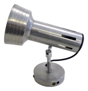 Adjustable Wall Spotlight on a Ball Joint in Chrome and Brushed Metal, 1970s