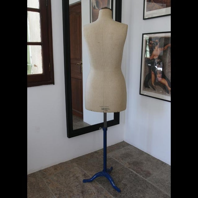 Blue French Mannequin from Siegel & Stockman, 1950s For Sale - Image 8 of 13