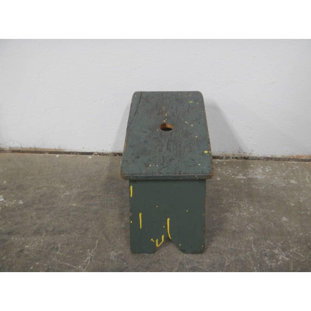 Mid-Century Fir Stool, 1960s For Sale - Image 4 of 10