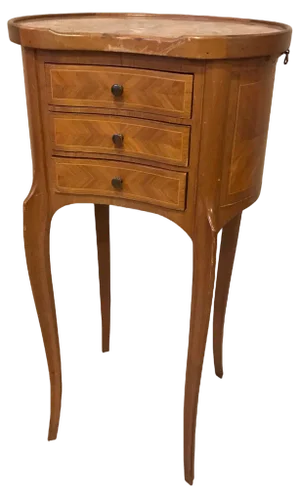 Vintage French Bedside Table in Louis XV Style, 1920s