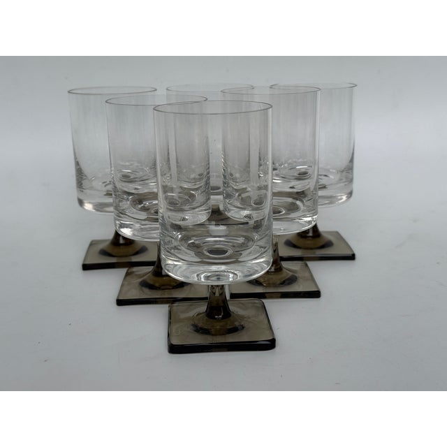 Berlin Smoke Foot Wine Glass by Georg Jensen for Rosenthal Studio Line, 1960s, Set of 6 For Sale - Image 6 of 6