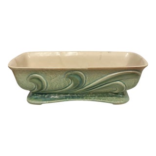 Vintage 1950s McCoy Green Planter For Sale