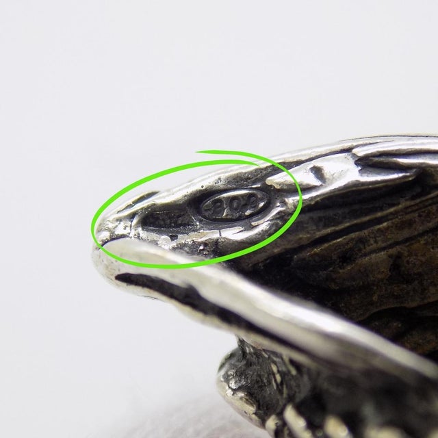 Metal Vintage Italian Handmade Silver Swan, 1980s For Sale - Image 7 of 11