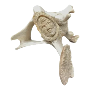 Inuit Fossilized Whale Bone Sculpture #12