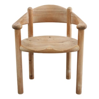 Vintage Danish Pine Armchair by Rainer Daumiller, 1970s For Sale