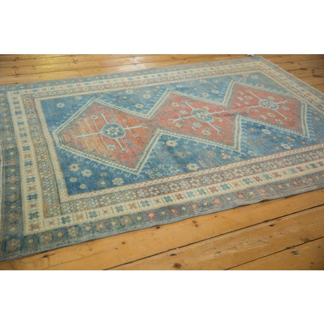 1950s 1950s Vintage Caucasian Pomegranate Medallion Wool Carpet For Sale - Image 5 of 10