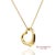 Tiffany and Co. Tiffany & Co. Elsa Peretti 18k 750 Yellow Gold Open Heart Pendant Necklace For Sale - Image 4 of 14