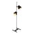 1950s Mid-Century Modern Metal Floor Lamp With Dual Square Shades For Sale