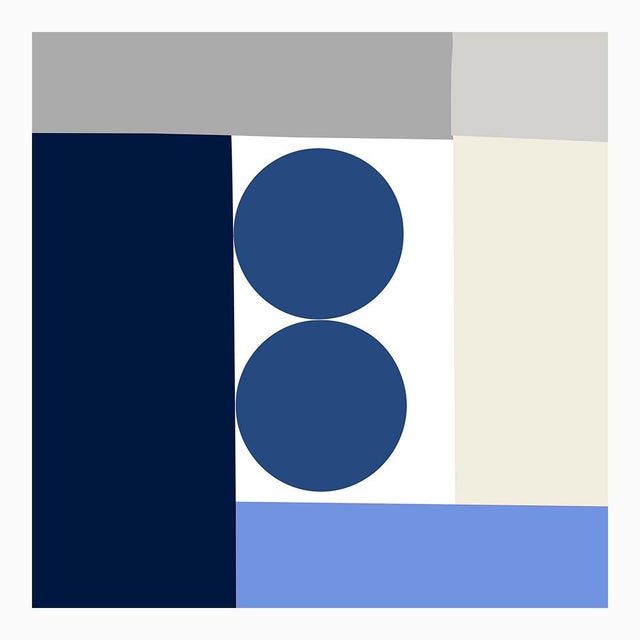 Blue Tuxedo Fine Art Print 25" X 30" by Liz Roache For Sale - Image 4 of 7