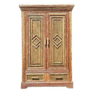 Vintage Boho La Lune Primitive Armoire For Sale
