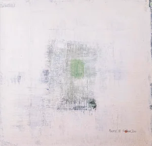 "Mirage. VI" Contemporary Original Abstract Mixed-Media Painting by Sia Aryai