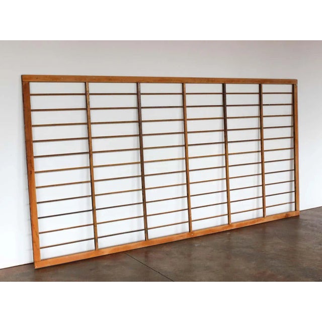 Architectural Salvage Wood Grid Wall Art For Sale - Image 11 of 13