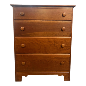 1940s Stickley Solid Cherry Chest of Drawers Dresser