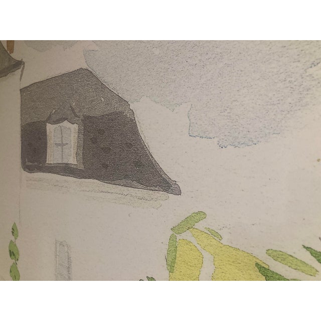 Chateau Painting Printed on Large Canvas-2 For Sale In Los Angeles - Image 6 of 12