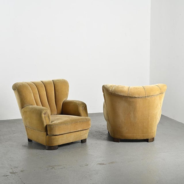 Danish Art Deco Armchairs, 1940s, Set of 2 For Sale - Image 10 of 13