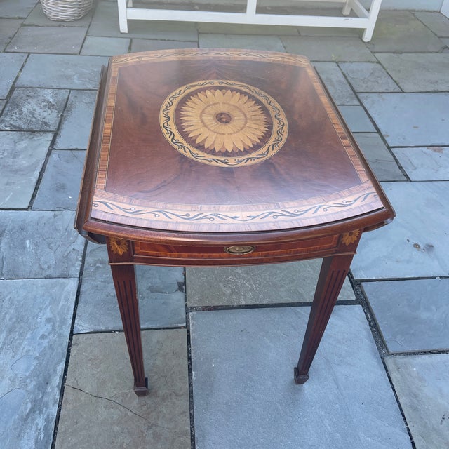1990s Decorative Crafts Side Table For Sale - Image 4 of 13