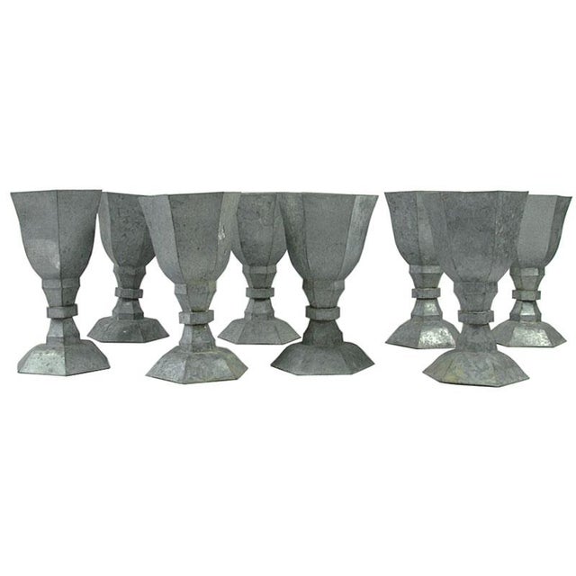 Decorative Metal Table Candlesticks, 1960s, Set of 8 For Sale - Image 15 of 15