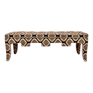 Jack Lenor Larsen Hollywood Regency Bench For Sale
