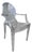 Authentic Kartell Louis Ghost Armchair by Philippe Starck — Crystal Clear Polycarbonate, Made in Italy, 2002 For Sale