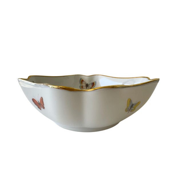 French Limoges Butterfly Bowl For Sale - Image 3 of 10