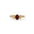 Embrace vibrant color and striking design with this beautifully crafted Oval Garnet and Citrine Cluster Ring. At its heart...