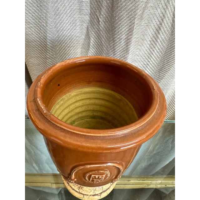French Provincial French Style Terracotta Jardiniere For Sale - Image 3 of 3