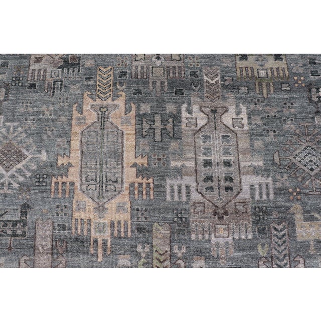 Modern Khotan Hand-Knotted Wool Rug by Keivan Woven Arts, 9' X 12' For Sale - Image 9 of 15