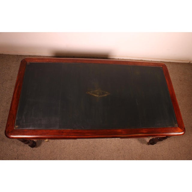 19th Century Mahogany Two-Drawer Desk For Sale - Image 6 of 12