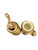 Vintage Italian Baroque Revival Gilt Salt Shaker and Pepper Mill For Sale In West Palm - Image 6 of 11