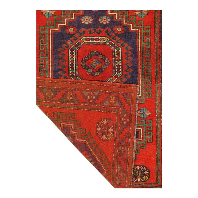 Traditional Pasargad DC Antique Caucasian Kazak Rug For Sale - Image 3 of 3