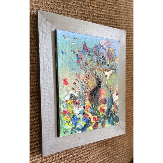 2020s “Ode to Van Gogh”, Abstract Floral Oil Paintings, by Van Ness For Sale - Image 5 of 11