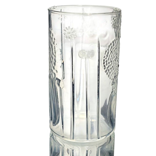 Iittala Finland Oiva Toikka Nuutajärvi Flora Drinking Glass – 5.25” Tumbler For Sale In San Francisco - Image 6 of 9