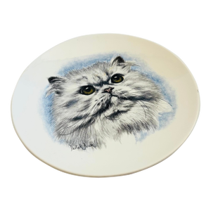 Vintage Ceramic Cat Plate by Poole, England