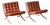 Pair of Barcelona Chairs - Mies Van Der Rohe for Knoll For Sale
