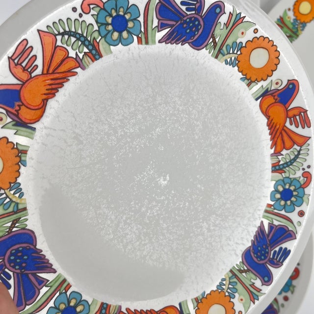 Acapulco Dinner Plates by Villeroy and Boch, 1970s, Set of 4 For Sale - Image 12 of 13