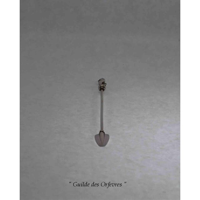 Contemporary 1960s Georg Jensen Sterling Silver Champagne Whisk For Sale - Image 3 of 12