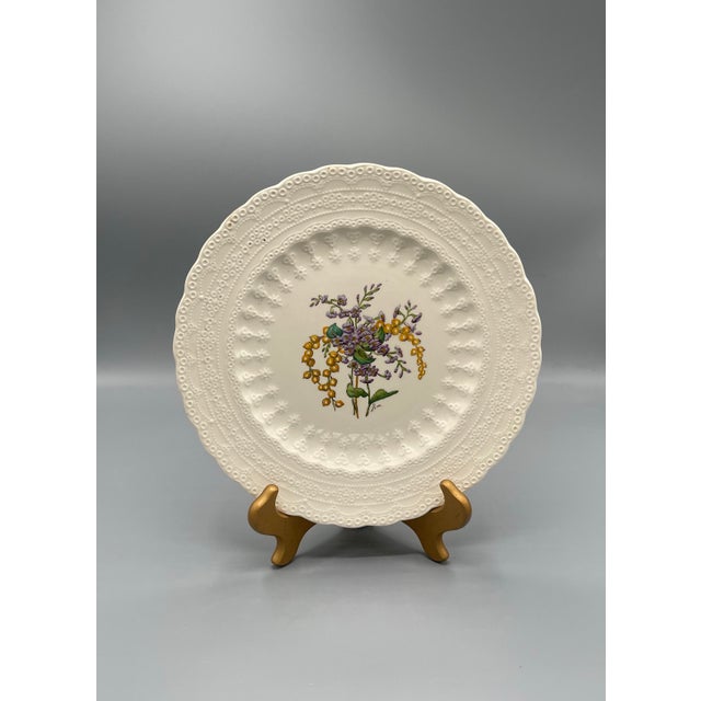 Vintage Spode England Bermuda Flowers “Pigeon Berry” decorative plate, pattern S.1312, made for Wm. Bluck & Co. This...