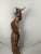 Mid 20th Century Monumental Hand-Carved Asian Dragon Coiled Around Natural Tree Trunk Sculpture With Original Polychrome Finish 40" For Sale - Image 14 of 18