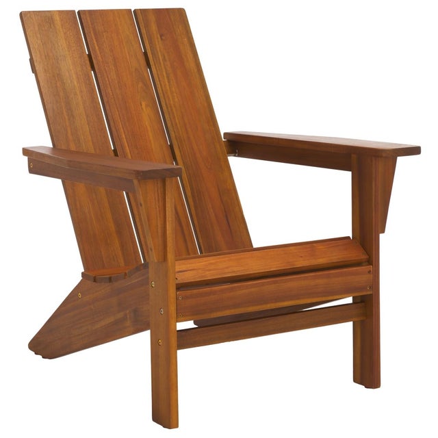 Brown Alton Adirondack Chair, Teak For Sale - Image 8 of 11