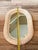 Vintage White Wicker Oval Wall Mirror Coastal Boho Cottage 28”x18” For Sale - Image 4 of 9