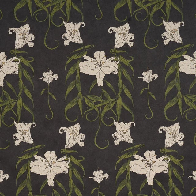 Schumacher x Backdrop Lady Lilith Wallpaper In Carbon For Sale