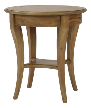 Rustic European Round Side Table