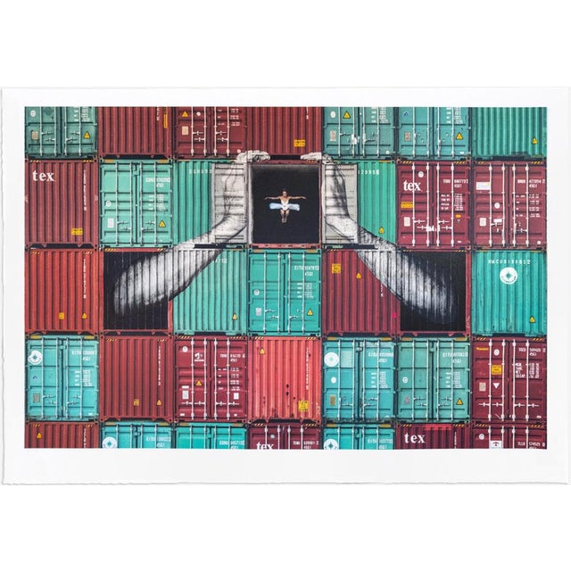 J.R., Ballerina in Containers, 2021, Lithograph For Sale - Image 5 of 5