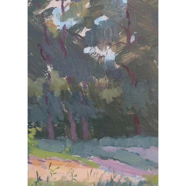 Impressionist Forest Oil Painting, Ukrainian Artist Sokolovsky, 1964 47-34 For Sale - Image 4 of 6