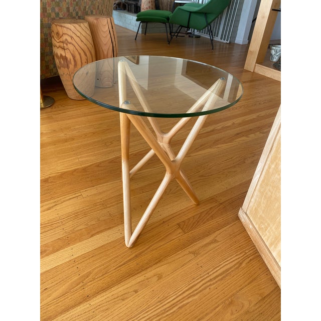 Sienna Star Crossed Natural Ash Side Table For Sale - Image 8 of 9