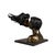 Metal Romantic Bronze Sculpture of Two Lovers Kissing – Modern Surrealist Bust – 34” Long For Sale - Image 7 of 12
