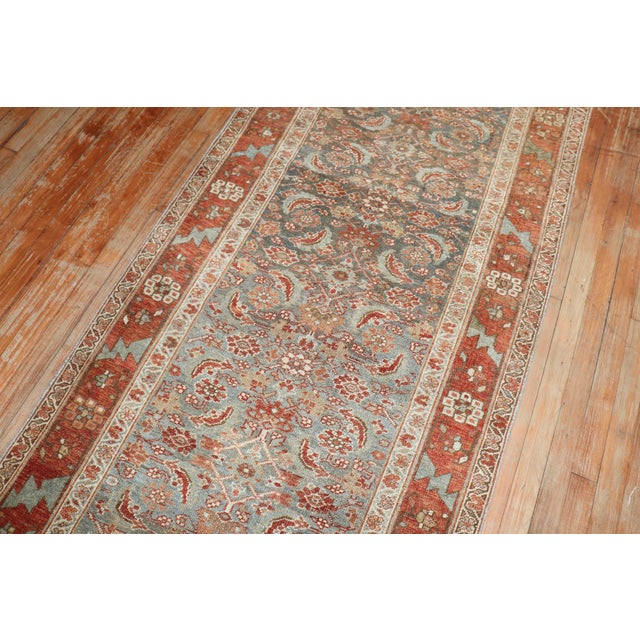 Antique Persian Bidjar Runner - 3'3" x 13' For Sale - Image 9 of 9