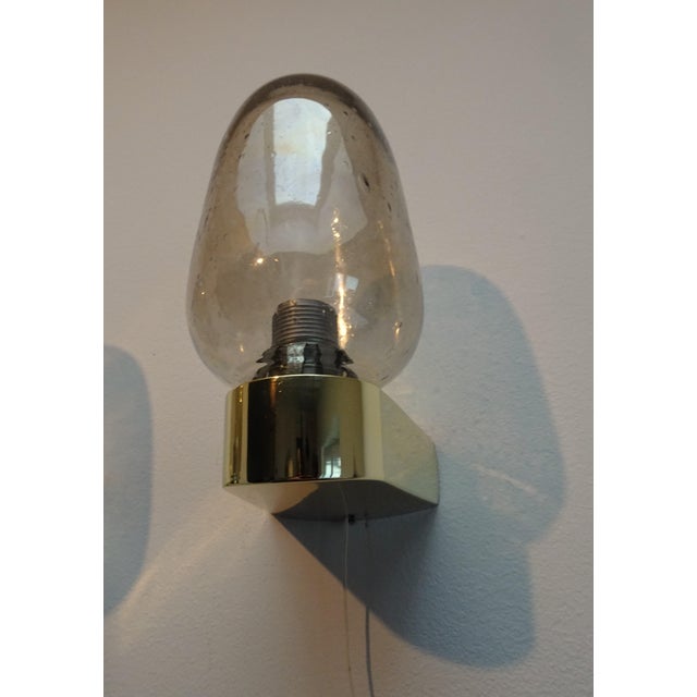 Vintage Scandinavian Wall Sconces in Glass with Spare Shade, 1970s, Set of 2 For Sale - Image 12 of 15